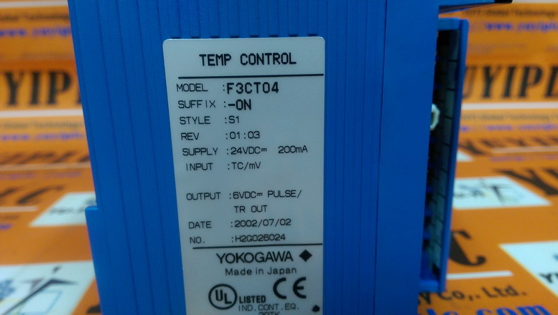 YOKOGAWA F3CT04-ON (F3CT04-0N) Temp Control - 裕益科技自動化設備可程式編碼器PLC分散式控制系統DCS