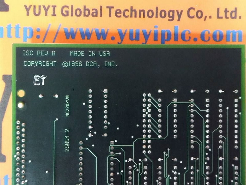 DCA INC. ISC REV.A 25054-2 NC220/VO VIDEO PROCESSING - 裕益科技自動化設備可程式編碼器 ...