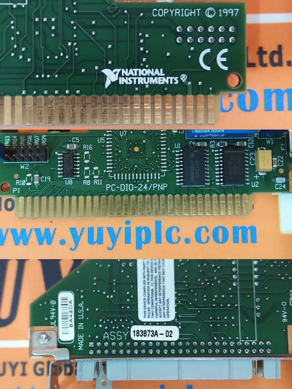 NATIONAL INSTRUMENTS PC-DIO-24/PNP ISA DIGITAL I/O CARD - PLC DCS SERVO ...