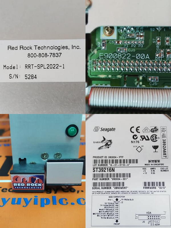 Rrt Control RED ROCK TECHNOLOGIES RRT-SPL2022-1 CONTROL BOARD - 裕益科技自動化設備可程式編碼器PLC ...