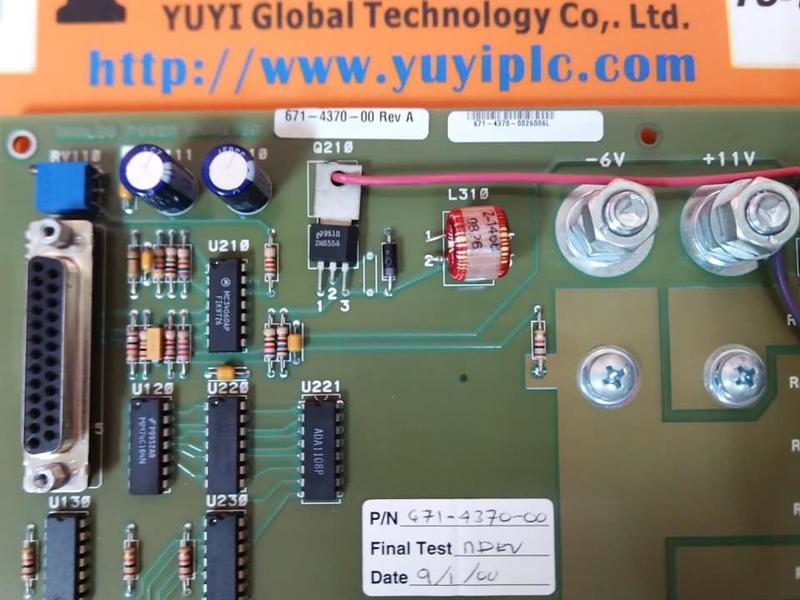 TEKTRONIX 671-4370-00 REV.A ANALOG POWER MONITOR MODULE NO.2 - 裕益科技自動化 ...