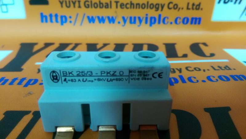 MOELLER BK25/3-PKZ0 CONNECTOR FEEDER TERMINAL - 裕益科技自動化設備可程式編碼器PLC分散式控制 ...