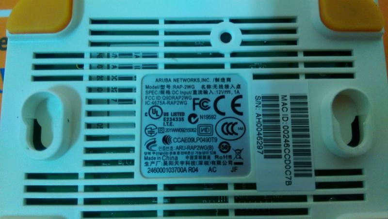 Aruba RAP-2WG Networks - PLC DCS SERVO Control MOTOR POWER SUPPLY IPC ROBOT