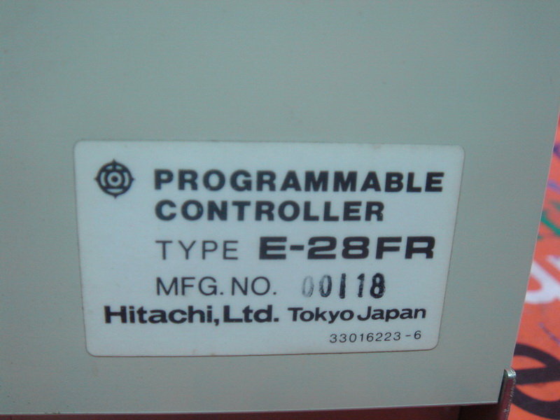 HITACHI PROGRAMMABLE CONTROLLER E-28FR - 裕益科技自動化設備可程式編碼器PLC分散式控制系統DCS