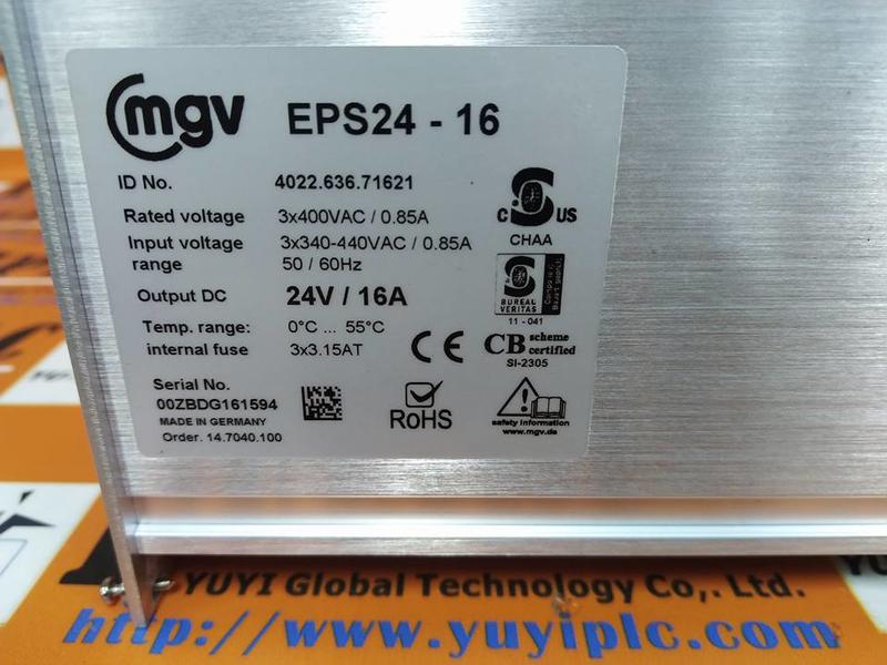 MGV EPS24-16 ID NO. 4022.636.71621 / EPS24V16A POWER SUPPLY (3)