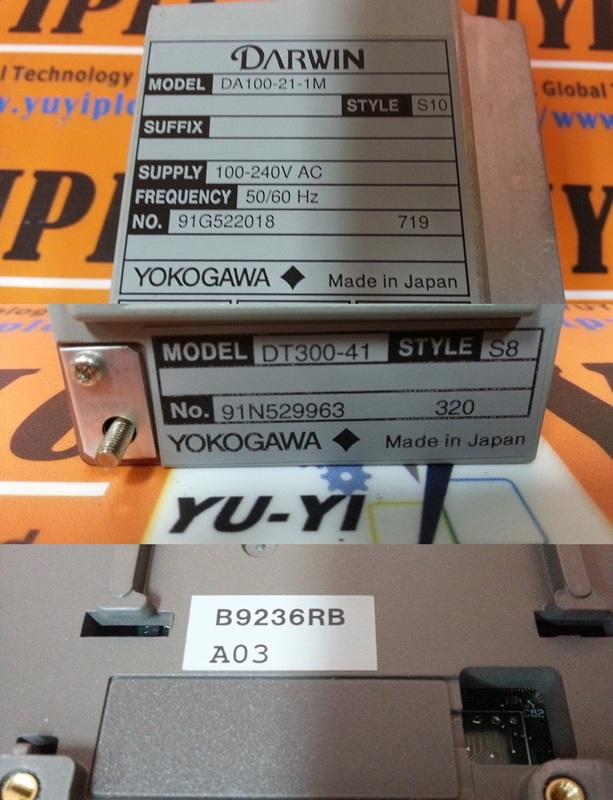 YOKOGAWA MODULE DA100 DA100-21-1M / DT300-41 / B9236RB - 裕益科技自動化設備可程式 ...
