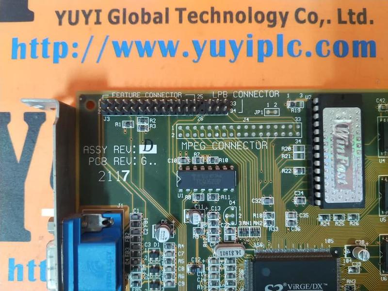 S3 VIRGE/DX ON BOARD Q5C4BB PCI VIDEO CARD RSM-1 94V-0 9736 - PLC DCS ...