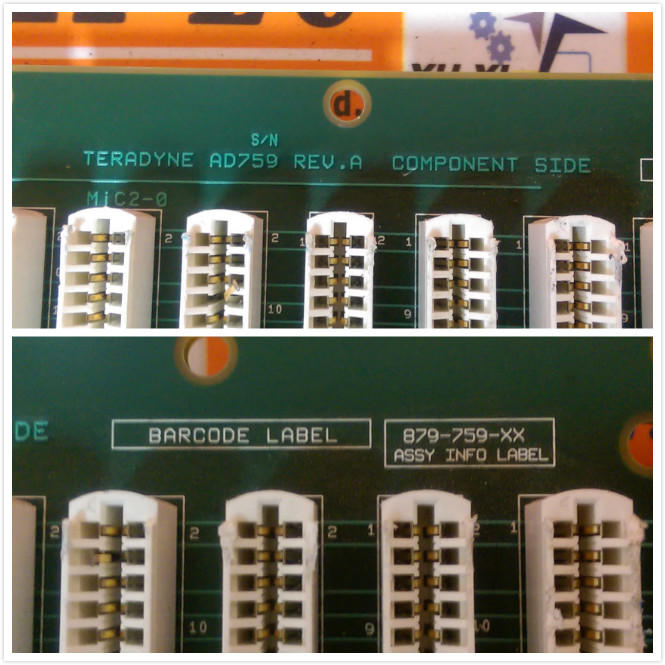 TERADYNE AD759 REV A / 879-759-XX BOARD - 裕益科技自動化設備可程式編碼器PLC分散式控制系統DCS