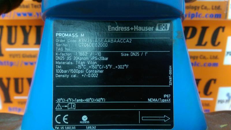 Endress Hauser 83m25 Aseaabaacca2 Promass M Flow Meter Plc Dcs