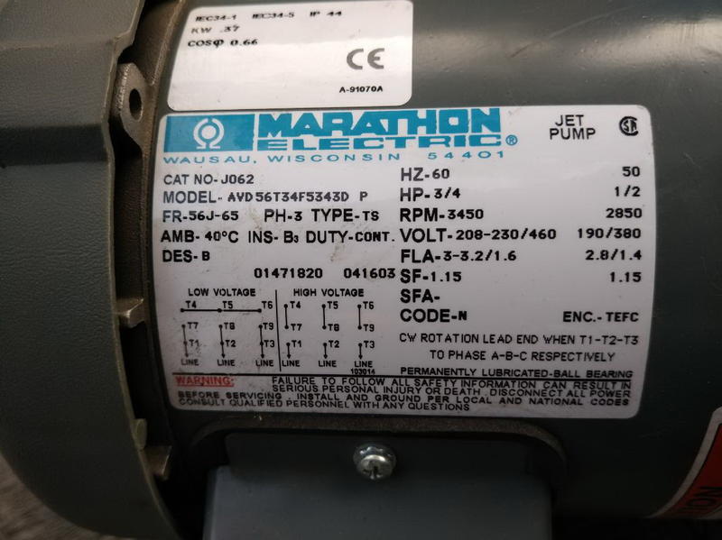 MARATHON ELECTRIC AVD56T34F5343D P MOTOR (3)