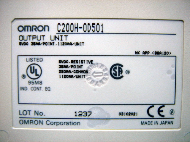 OMRON PLC DIGITAL OUTPUT C200H-OD501 MODULE (3)