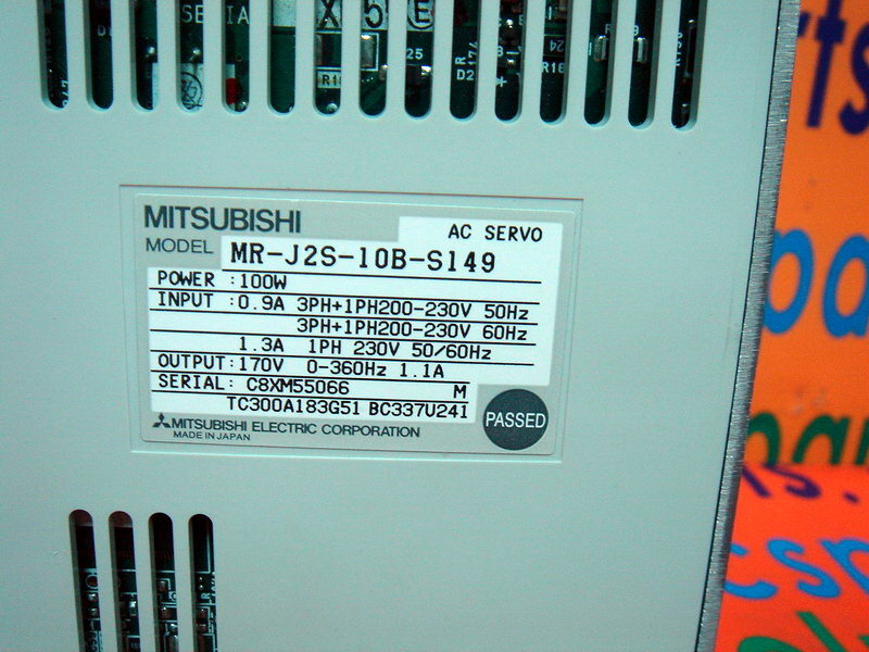 MITSUBISHI MR-J2S-10B-S149 - PLC DCS SERVO Control MOTOR POWER 