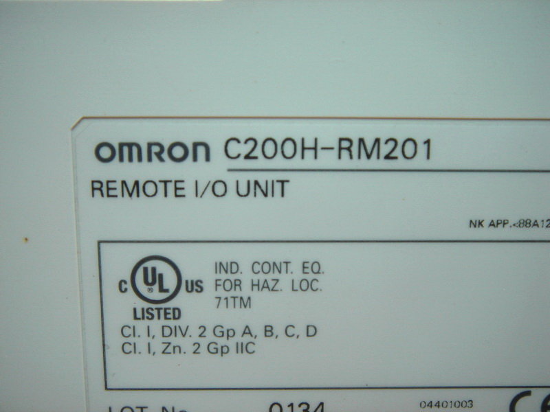 OMRON REMOTE I/O UNIT C200H-RM201 - 裕益科技自動化設備可程式編碼器PLC分散式控制系統DCS