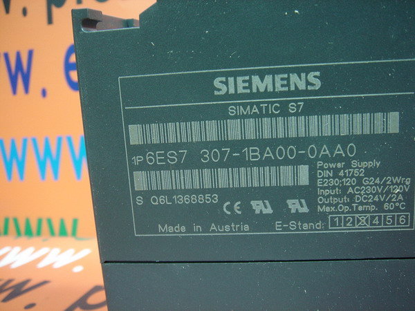 6ES7307-1BA00-0AA0 New In Box SIEMENS 6ES7 307-1BA00-0AA0 Power Supply