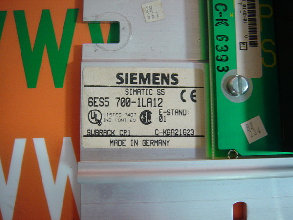 SIEMENS RACK 7SLOT CPU 6ES5 700-1LA12 - 裕益科技自動化設備可程式編碼器PLC分散式控制系統DCS