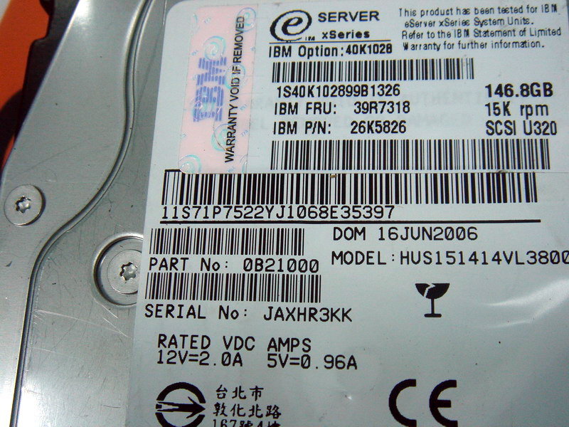 IBM 39r7318 146 GB 15 K RPM 3.5 