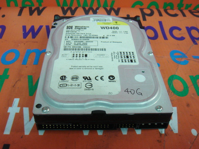 HDD 40 Go Western Digital CAVIAR WD400BB-75JHC0, 3,5 (IDE PATA, 7200