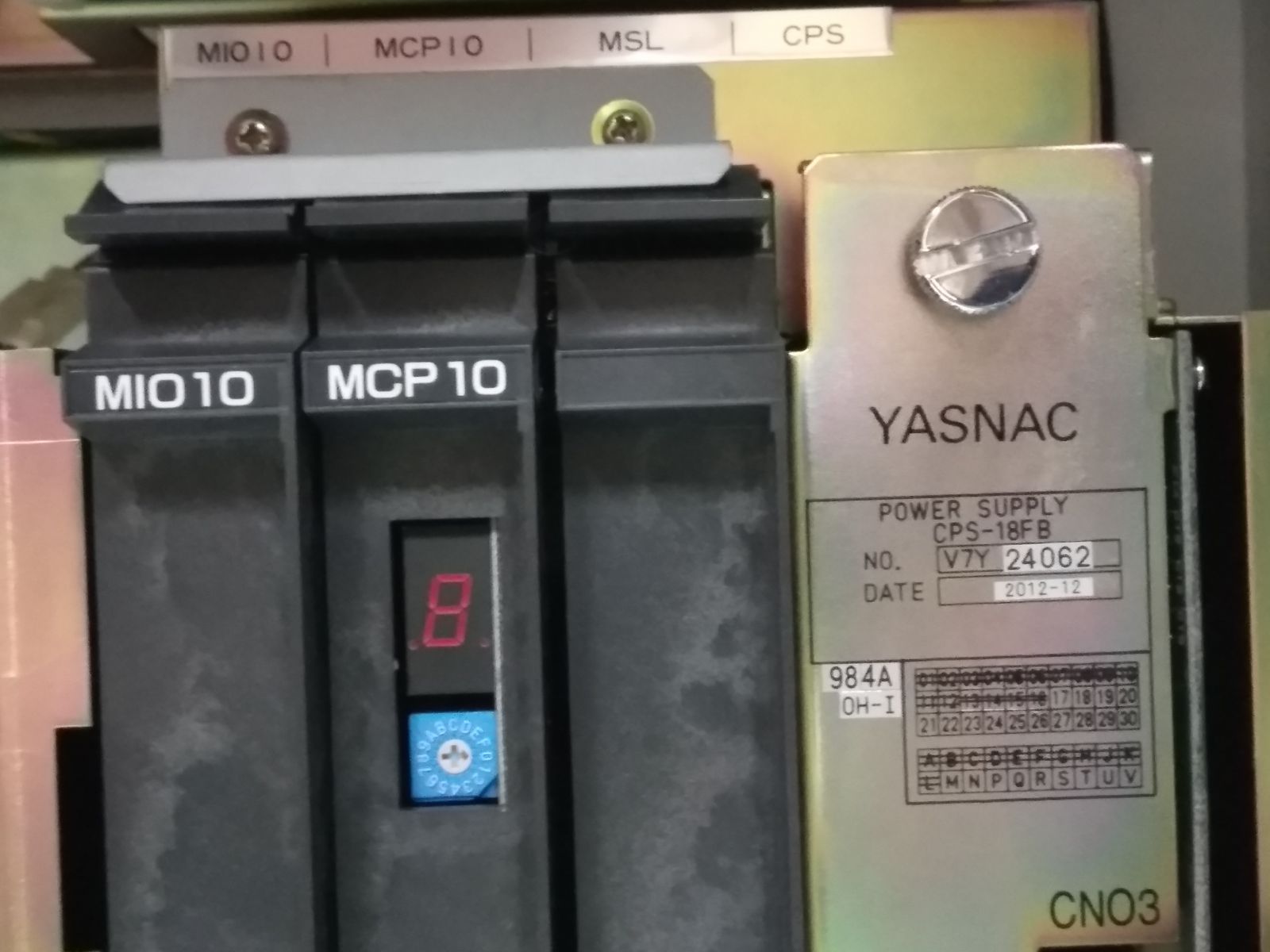 YASKAWA ROBOT MOTOMAN YASNAC MRC II S ERCR-CS8-NA00 YASKAWA ROBOT MOTOMAN YASNAC MRC II S ERCR-CS8-NA00
