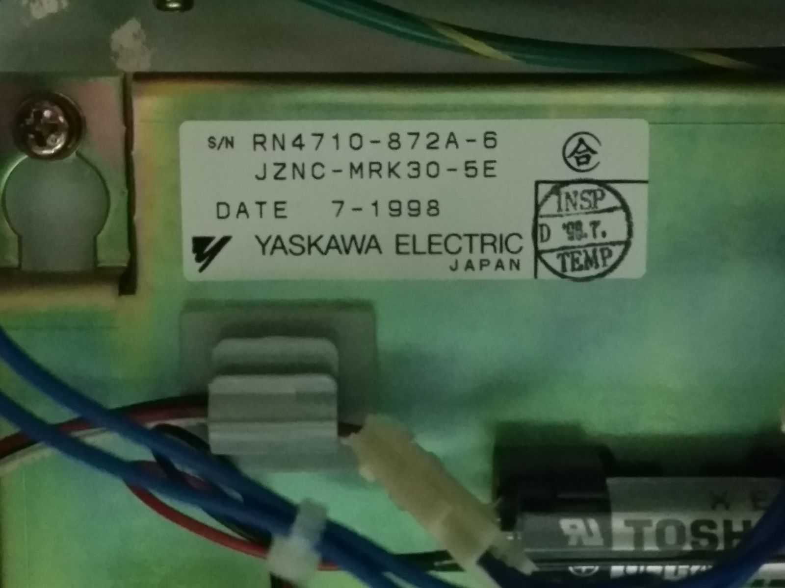 YASKAWA ROBOT MOTOMAN YASNAC MRC II S ERCR-CS8-NA00 YASKAWA ROBOT MOTOMAN YASNAC MRC II S ERCR-CS8-NA00