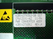 FISHER ROSEMOUNT PWR CONVERTER ASSY (REV.K) CP6121X1-A2 / 42B1427X052 (3)