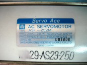 SHIBAURA Servo Ace AC SERVOMOTOR ASF-252M 250W 3000rpm (2)