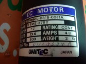 UNITEC DC MOTOR DTME-3780 B90L-0315-0061A (3)
