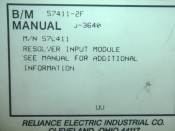 RELIANCE RESOLVER INPUT MODULE 57C411 / 57411-2F (3)