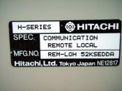 HITACHI H-SERIES COMMUNICATION REMOTE LOCAL REM-LOH 52KSEDDA (3)