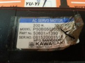 KAWASAKI P50B05020DCLES AC SERVO MOTOR (3)