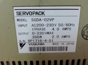 YASKAWA SGDA-02VP Servo Drive (3)