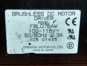 ORIENTAL FBLD75AW BRUSHLESS DC MOTOR DRIVE (3)