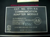 (A-B PLC) Allen Bradley 1771 Programmable Controller CPU:1771-KA Communication Adapter Module (2)