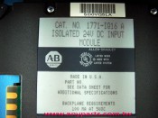 (A-B PLC) Allen Bradley 1771 Programmable Controller CPU1771-IQ16 A Isolated Input Module (2)