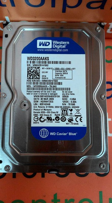 Western Digital WD3200AAKS-75L9A0 SATA 40GB Hard Drive - 裕益科技自動化設備可程式 ...