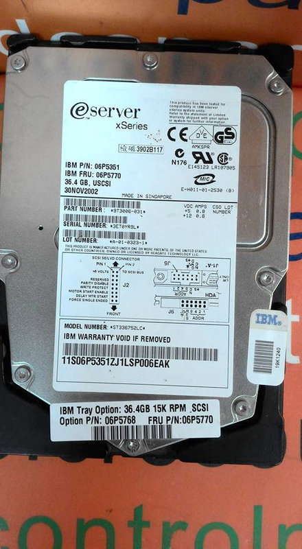 IBM eServer ST336752LC SCSI 36.4GB Hard Drive