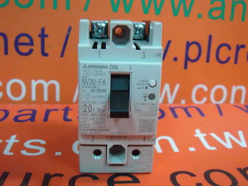 MITSUBISHI NV30-FA 20A - PLC DCS SERVO Control MOTOR POWER SUPPLY