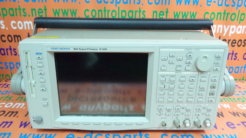 ONO SOKKI MULTI-PURPOSE FFT ANALYZER CF-5220 - PLC DCS SERVO ONO SOKKI MULTI-PURPOSE FFT ANALYZER CF-5220 - PLC DCS SERVO