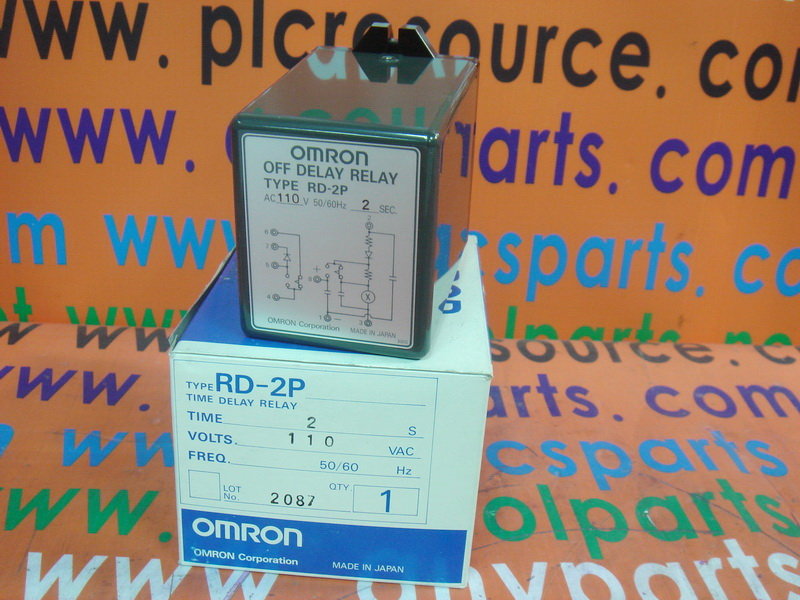OMRON TIME DELAY RELAY RD2P TIME 2S 110V PLC DCS SERVO Control