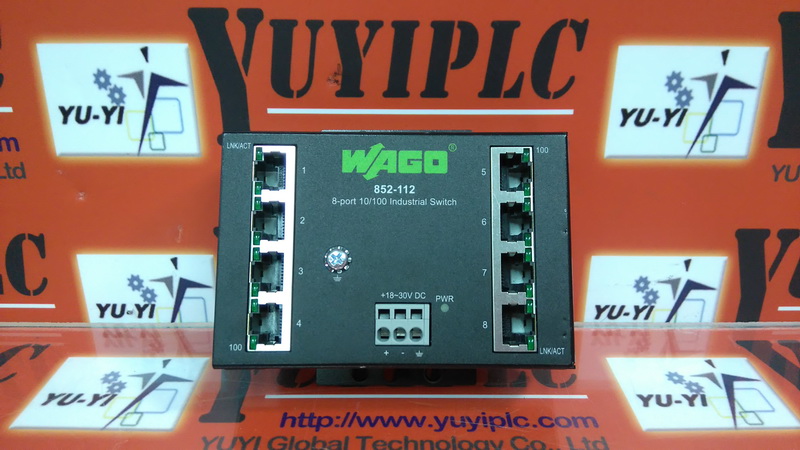WAGO 8-Port 10-100 Industrial Switch 852-112