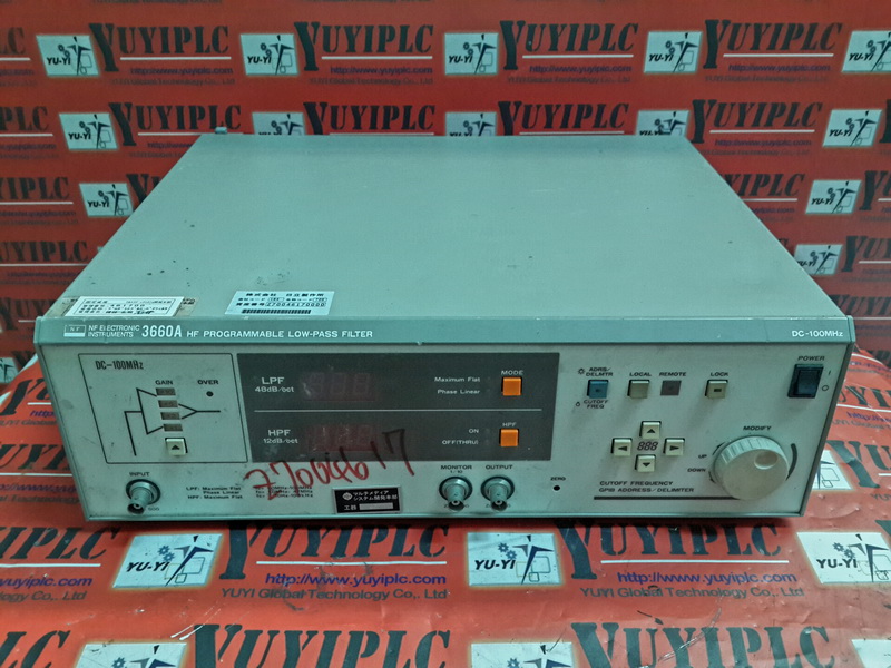 NF 3360A HF PROGRAMMABLE LOW-PASS FILTER