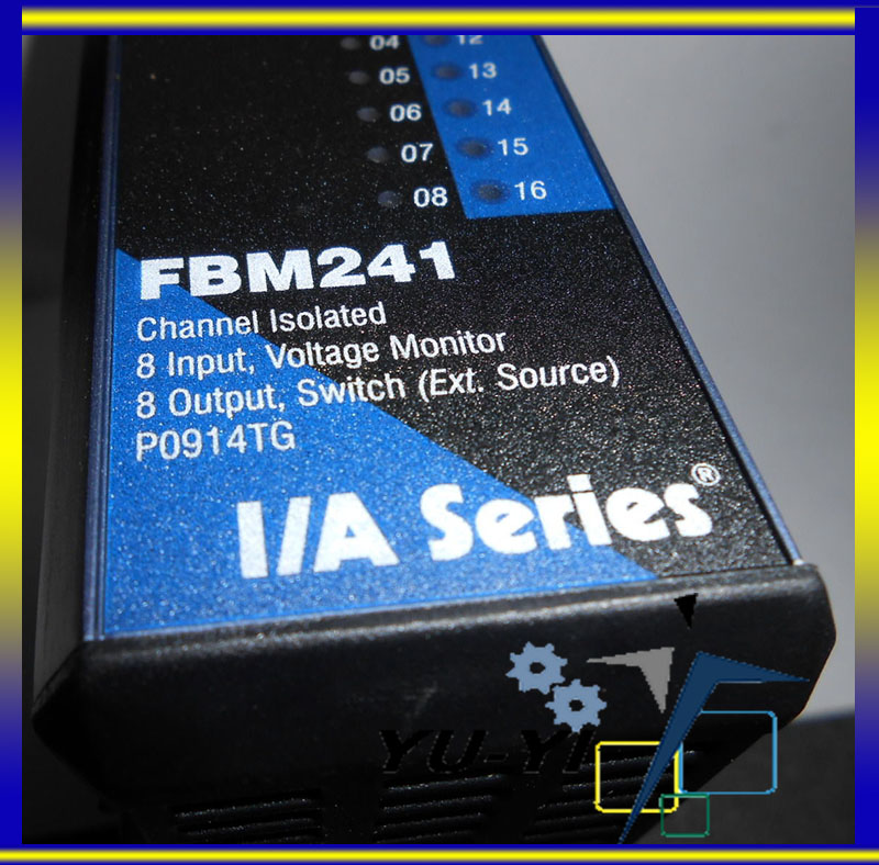 FOXBORO FBM241 CHANNEL ISOLATED 8 INPUT VOLTAGE MONITOR 8 OUTPUT SWITCH