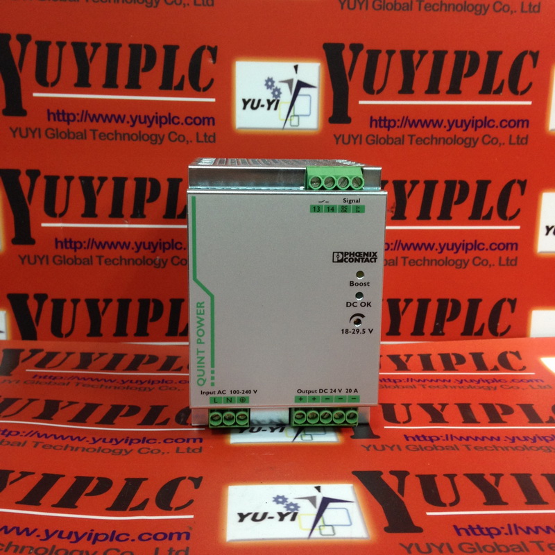 PHOENIX CONTACT POWER SUPPLY UNIT QUINTPS/1AC/24DC/20 裕益科技自動化設備可程式
