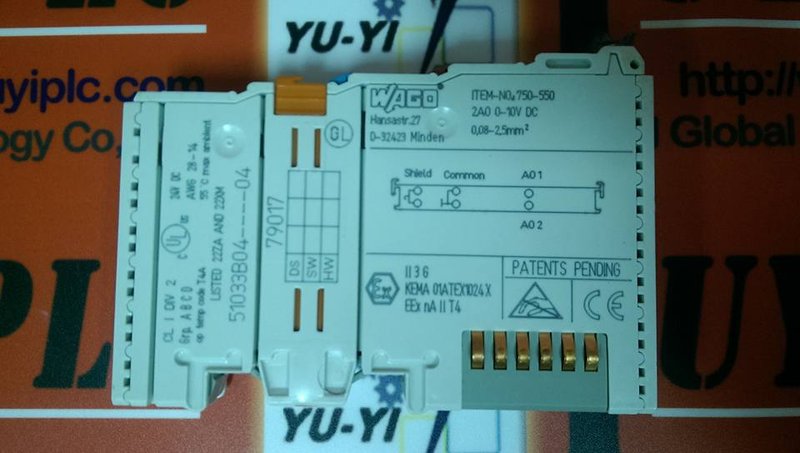 WAGO 2-CHANNEL ANALOG OUTPUT MODULE 750-550