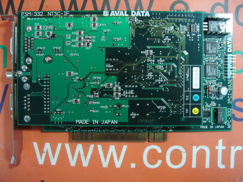 AVAL DATA APC-332 IPCI-BASE PSM-332 NTSC-IF - 裕益科技自動化設備可程式編碼器PLC分散式控制系統DCS