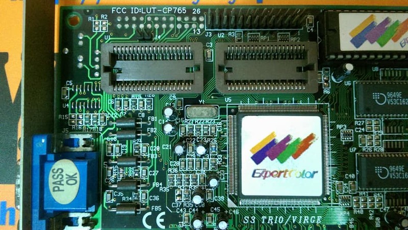 S3 TRIO/VIRGE LUT-CP765 EXPERTCOLOR PCI VIDEO CARD