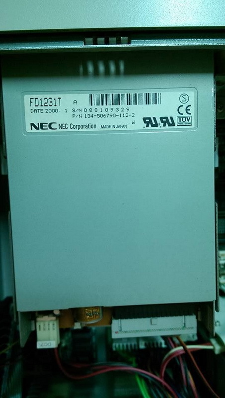 NEC FD1231T P/N 134-506790-112-2 FLOPPY - PLC DCS SERVO Control MOTOR ...