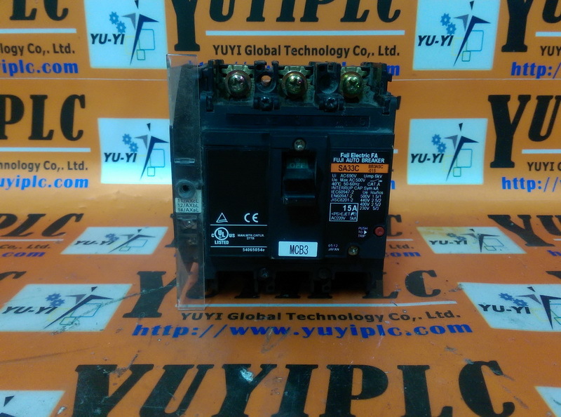 FUJI SA33C / BB3ASC-015 AUTO BREAKER - PLC DCS SERVO Control MOTOR