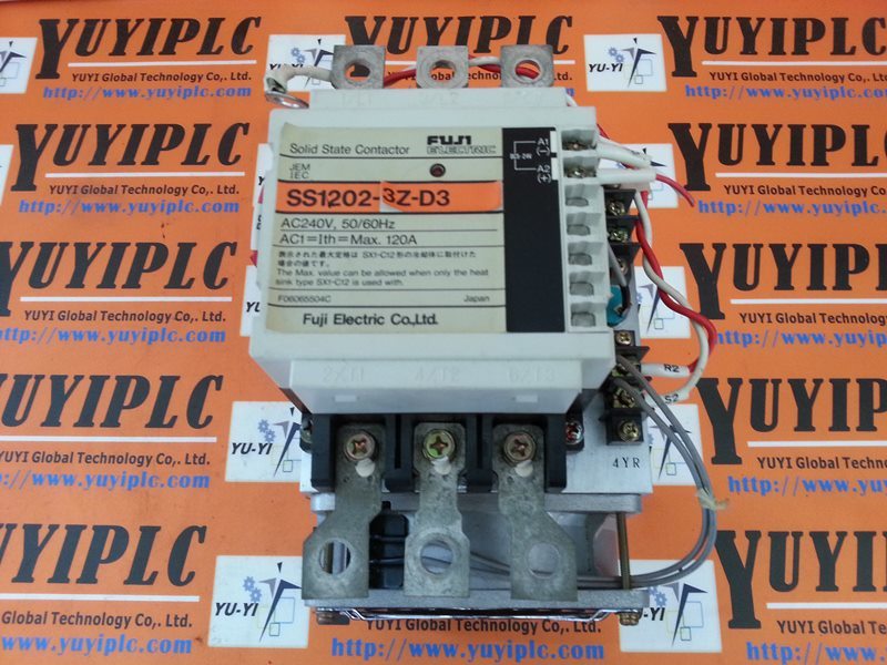 FUJI SS1202 3Z D3 SOLID STATE CONTACTOR SX1 C12 A4 HEAT SINK PLC Fuji ss1202 3z d3 solid state contactor sx1 c12 a4 heat sink plc