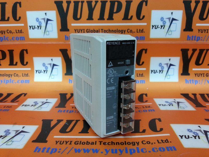 KEYENCE MS2H50 SWITCHING POWER SUPPLY 24V DC 2.1A 裕益科技自動化設備可程式編碼器PLC