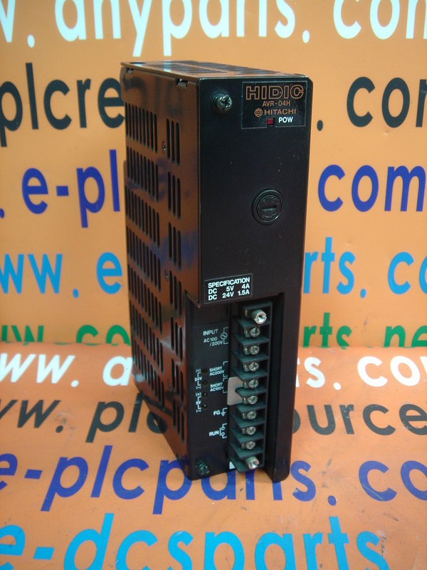 HITACHI H-SERIES POWER SUPPLY DC5A 4V,DC24V 1.5A AVR04H - PLC DCS SERVO ...